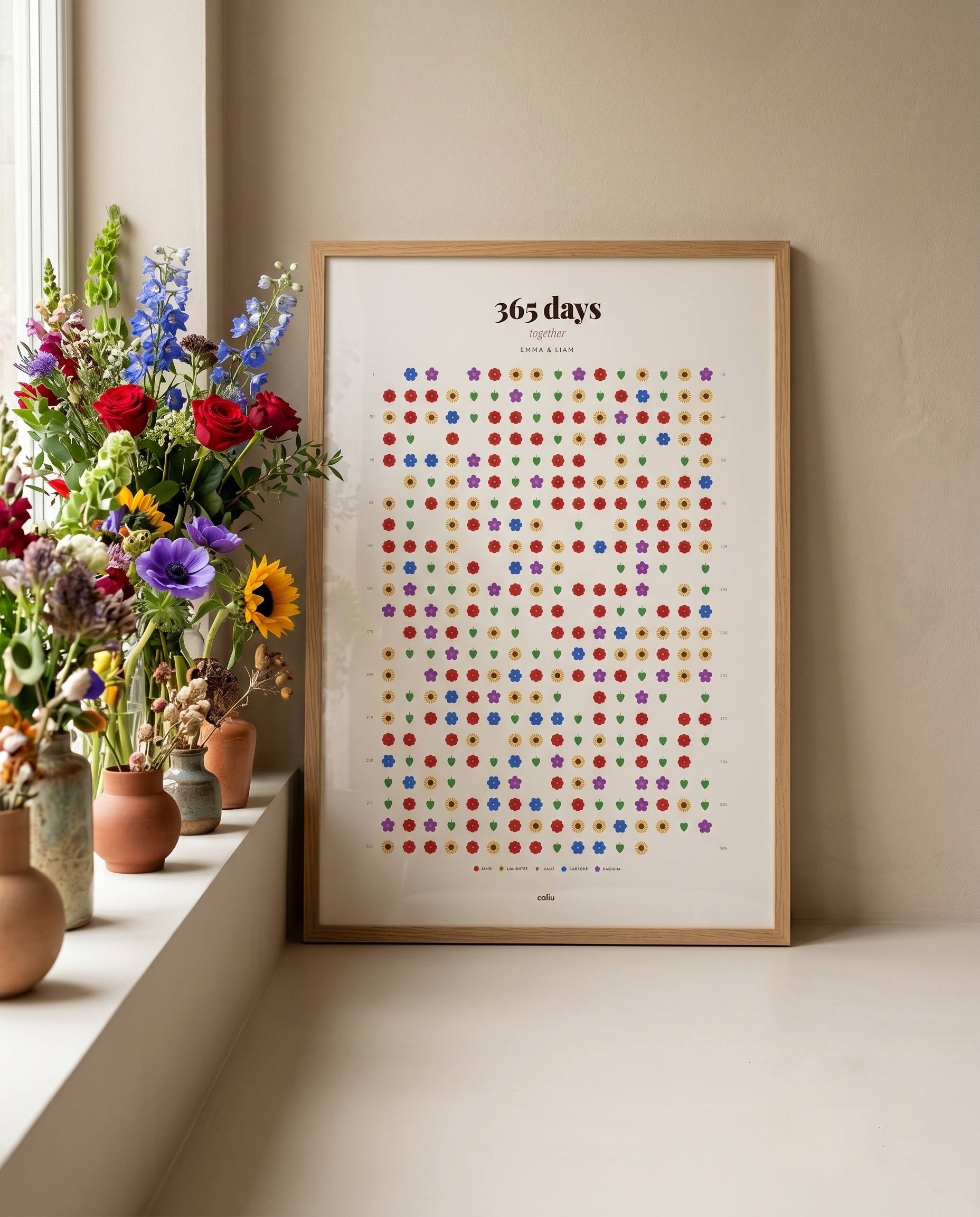 Caliu Calendar poster — styling inspiration